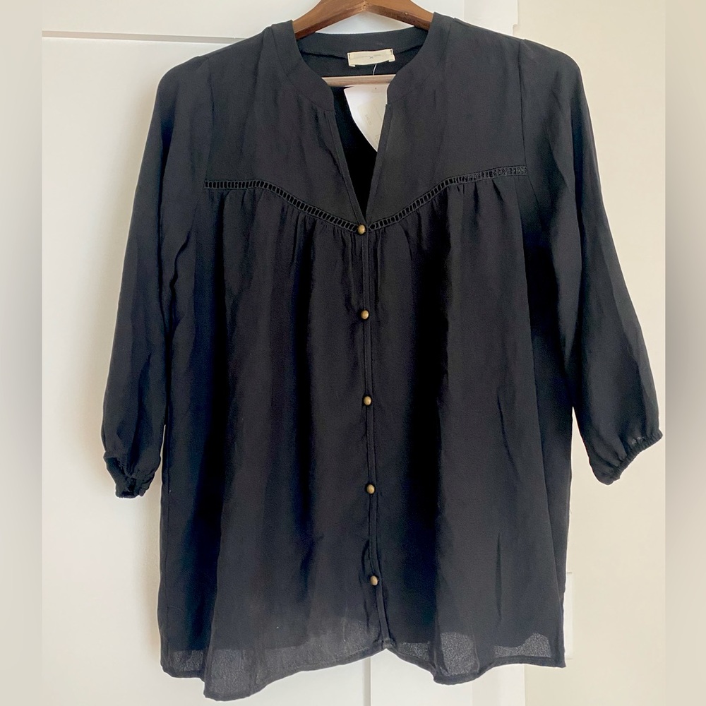 EVERLY 3/4 Sleeve Boho Shirt